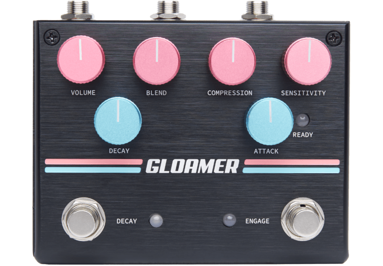 Close-up of the control ports on the GLOAMER Pedal, the gateway to ethereal soundscapes.