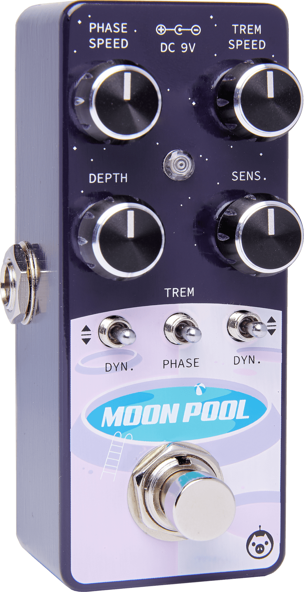 Frontal perspective of MOON POOL, a captivating audio innovation inspired by the cosmos.