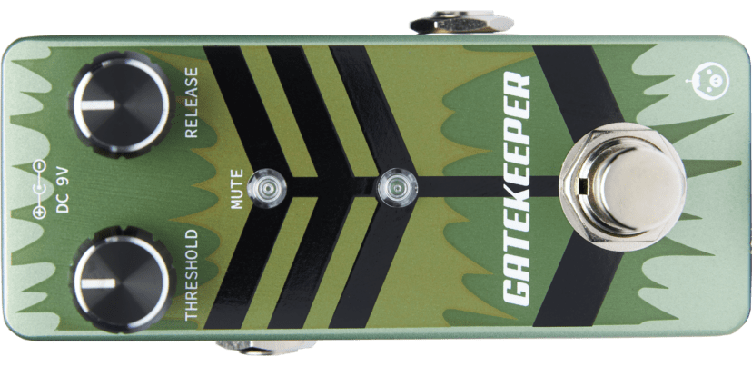 Striking front view of GATEKEEPER, a pedal that defines precision and control in your sonic realm.