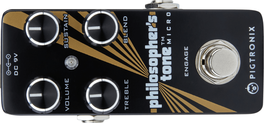 Commanding front view of PHILOSOPHER'S TONE, a pedal that shapes sonic philosophy with precision and grace.