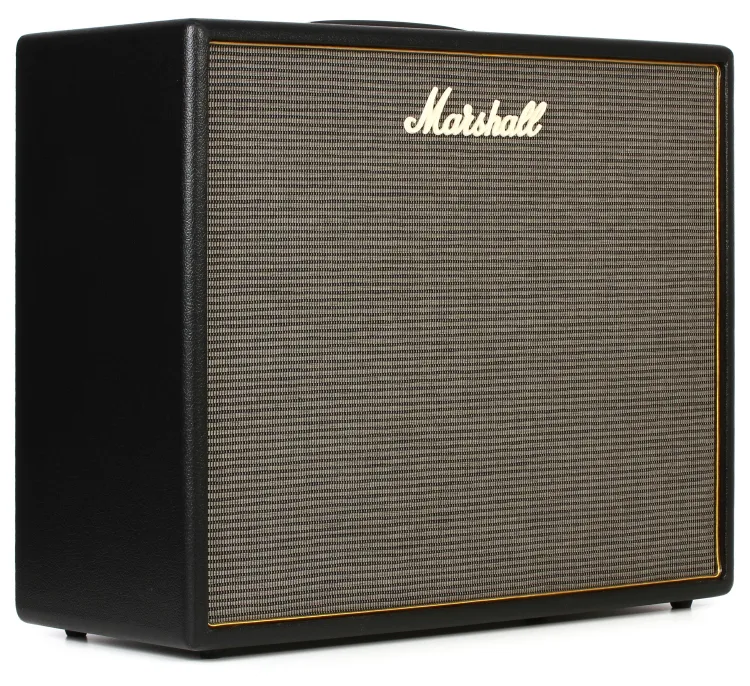 Frontal perspective of Marshall ORI50C Origin 1x12" 50-watt Tube Combo Amp, a blend of vintage charm and modern power.
